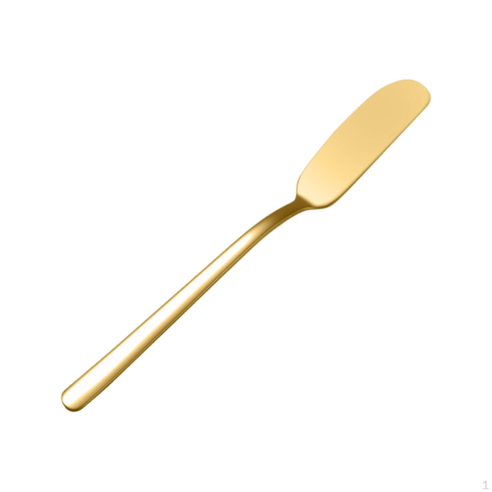 

Stainless Steel Butter Spreader Spatulas Multifunctional Easy Clean Practical Knife Baking golden