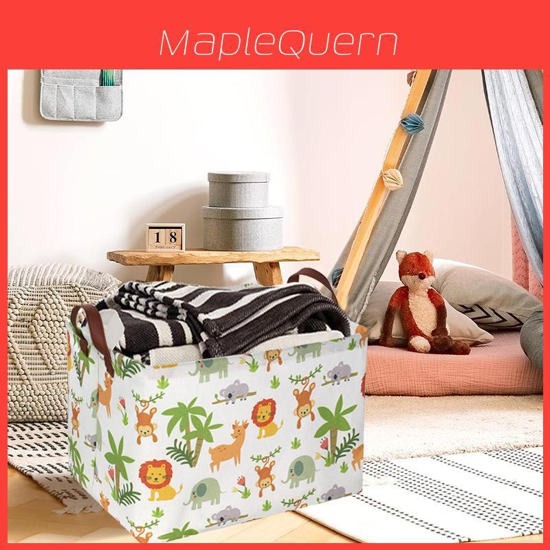 Childrens Cartoon Storage Bin With Polyester Material For Bedroom Playroom Organization
