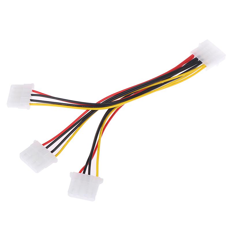 4 Pin Ide 1-To-3 Molex Ide Female Power Supply Splitter Exentsion Adapter Cable
