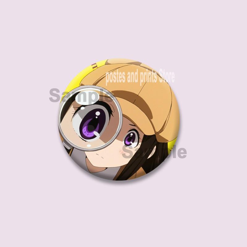 Cute Anime Hyouka Enamel Pins Clothing Bag Hat Jewelry Accessories Cartoon Round Brooch Eru Chitanda Animation Badge Toys Gifts