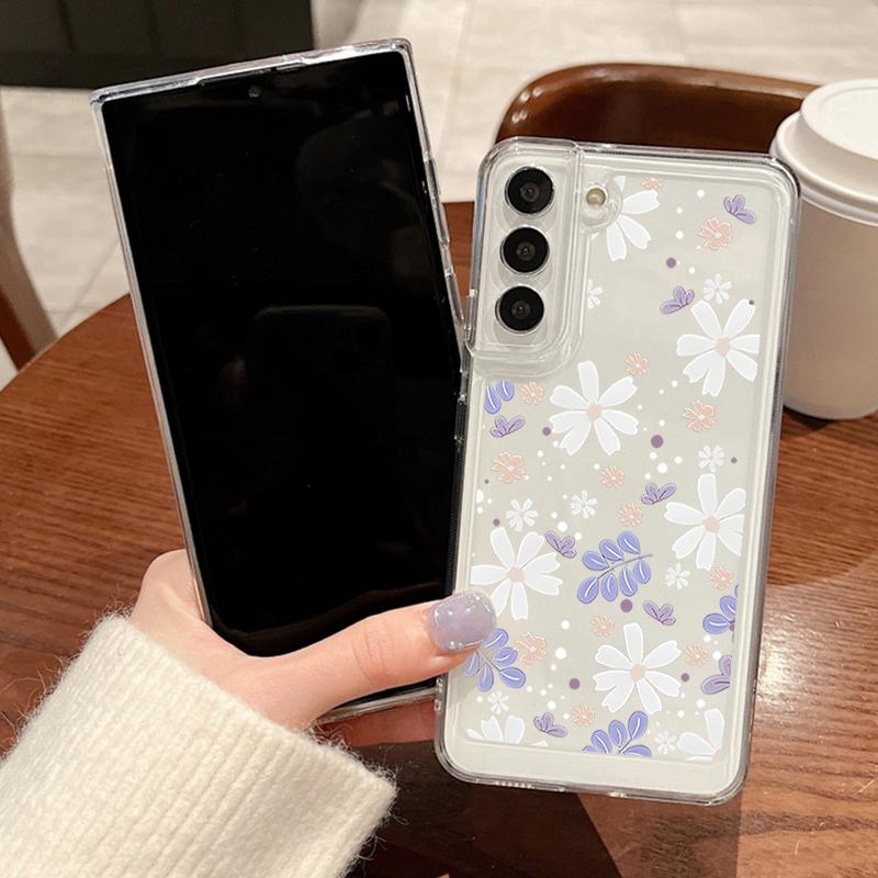 Butterfly Pattern Clear Case For Samsung Galaxy A56 A55 A54 5G A36 A35 A34 A26 A16 A15 S21 FE S22 S23 S24 Plus S25 Edge S25 Ultra Soft TPU Phone Cover