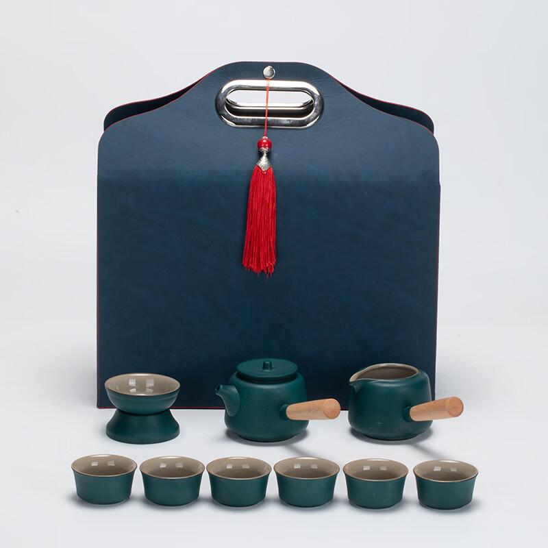 Light Luxury Black Pottery Gongfu Tea Set