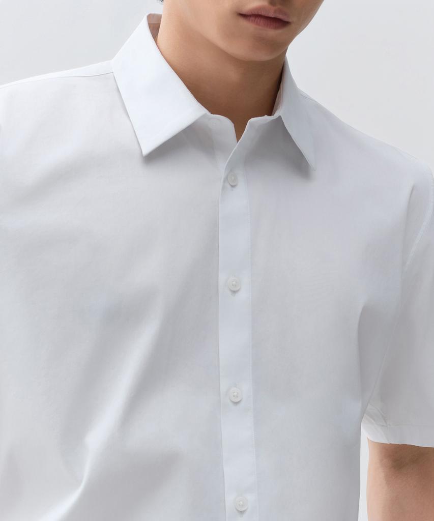 MUSINSA STANDARD Basic Short Sleeve Dress Shirt [White]
