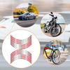 16pcs Auto Wheel Rim Reflective Modified Decals Self-Adhesive Car Stickers Motorcycle Wheel Hub Modification Stickers