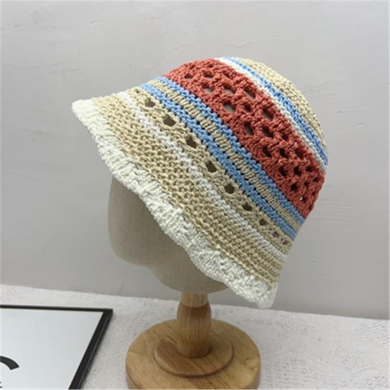 

Popular Mix Coor Summer Bucket Hat For Women Tropical Beach Panama Bob Caps Outdoor Best Matched Sunshade Fisherman Hat Gift красный