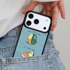 Cute Avocado Cartoon Phone Case for iPhone 16e 15 14 13 12 17 Pro Max Plus Air 17pro Cover Coque