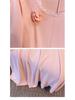 Plus Size Knit Cardigan & Dress Set for Women (130-300 Jin) - Elegant, Waist-Cinched, Slimming Two-Piece Outfit.