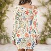Ladies Plus Size One Side Off Shoulder Long Sleeve Dress