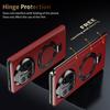 Business Style Pivot Magnetic Leather Case For Huawei Mate X5 X6 Bracket Cover Alloy Stand Ring With Glass Screen Protector