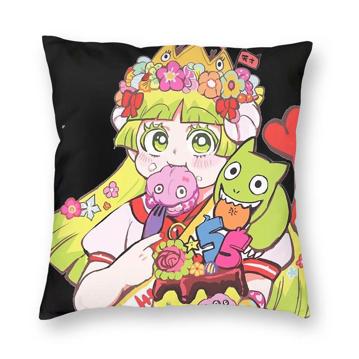 

Anime Welcome To Demon School Iruma Kun Square Pillowcase Pillow Cover Cushion Throw Pillow for Home Sofa Living Room 12x12Inch