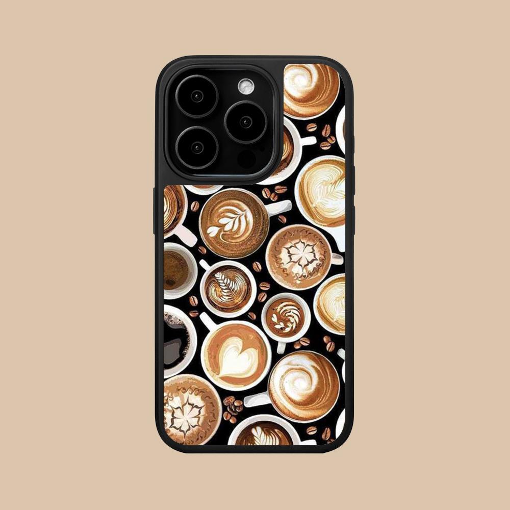 Coffee Beans Matte Surface  Mobile Phone Case for iPhone 17 16 15 14 13 12 11 Air Pro Max Plus Colorful Cover