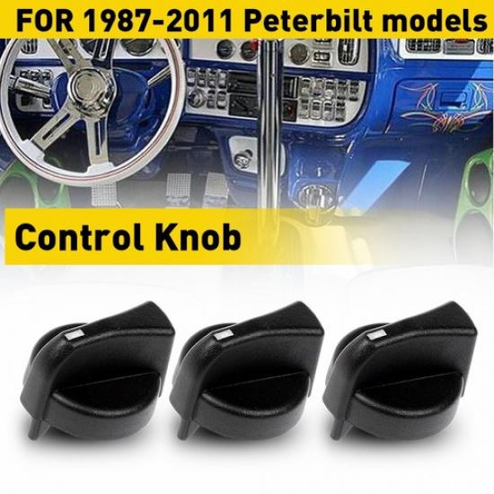 3PC Heater Control Knob For Peterbilt 330 379 387 335 386 357 367 378 PY44P5 EOA
