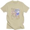Men Three Moon Elephants T Shirt Summer Short Sleeve Pure Cotton Colthing Leisure Novelty Creative Graphics Tee Tops