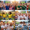2026 Fußballflagge Temporäre Tattoos für Sportfans Patriotische Gesichtsaufkleber Party Event Nationalstolz Kinder Erwachsene Spaß