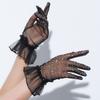 Floral Transparent Gloves Retro Short Gloves High Quality Wedding Gloves  for Women