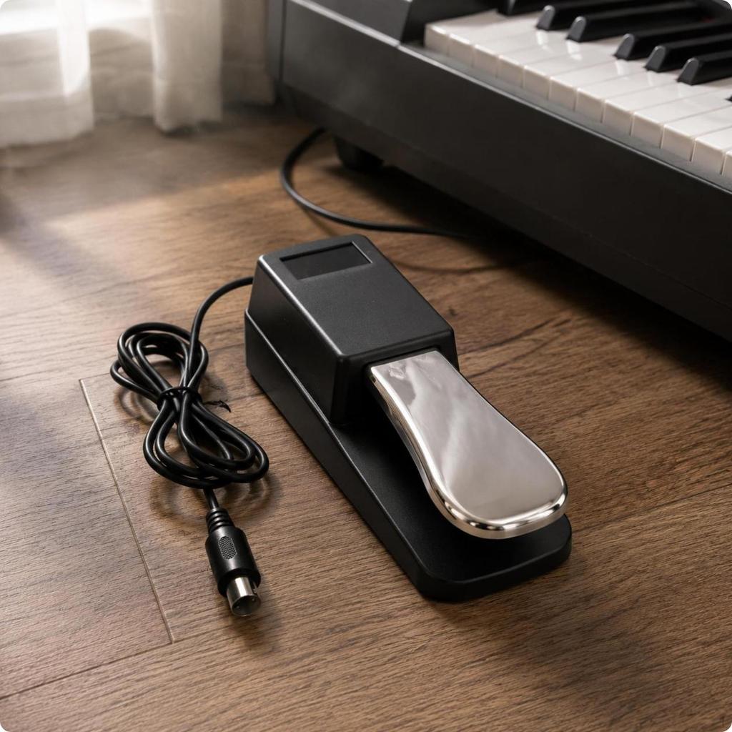 Klavier Sustain-Pedal Kabelgebundene Tastatur Kompaktes Musikzubehör