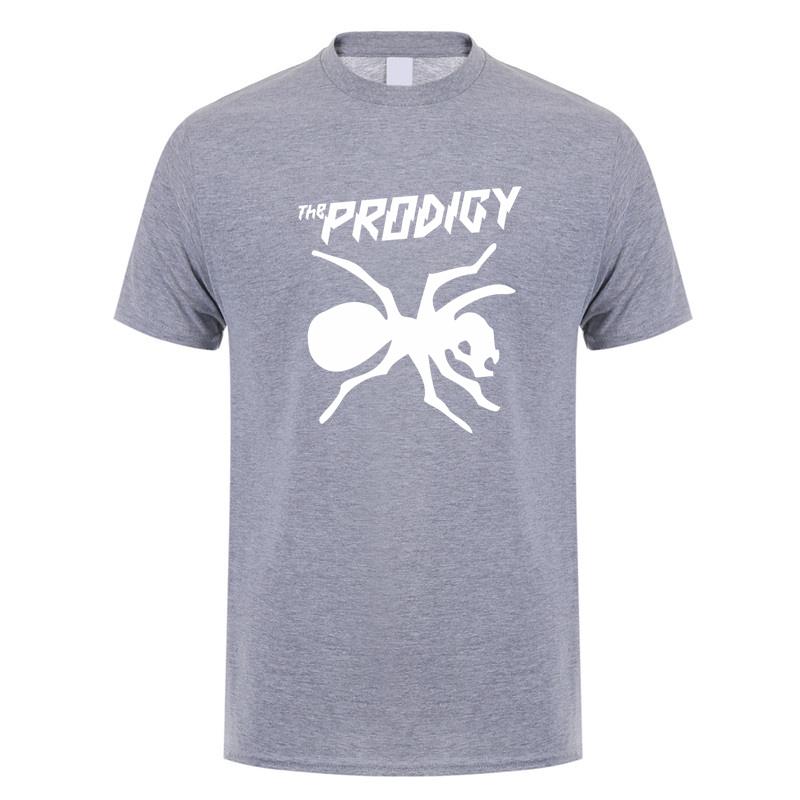 2025 Футболка The Prodigy Летняя Мужская Хлопковая С Коротким Рукавом Футболки The Prodigy Рок-Группа Мужские Топы Футболка LH405 S