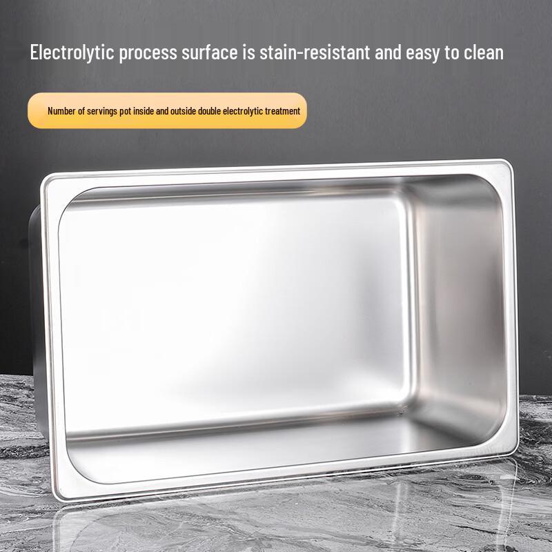 Stainless Steel Gastronorm Food Pan with Lid