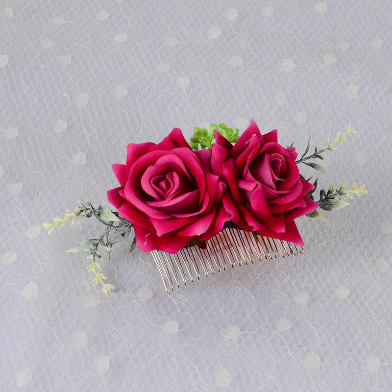  Pettine con Fiori Artificiali Stile BOHO per Donna, Diadema Nuziale, Ornamenti per Capelli, Acconciatura, Fermaglio per Capelli, Accessori per Capelli, Gioielli