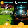 2Pack Solar Lights 7 Colors Courtyard Garden Waterproof Butterfly Jellyfish Decoration Atmosphere Lawn Landscape Light Path Lamp