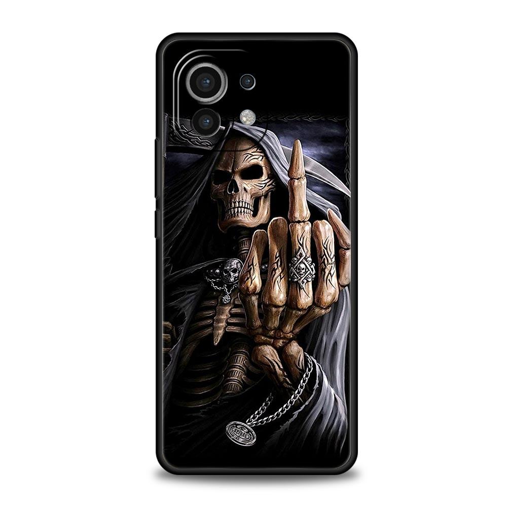 Skull Skeleton Grim Reaper Fashion Phone Case For Xiaomi 14 13T 12T Pro 12 13 11 Ultra Mi Note 10 Lite 10T Pro 11T 11i 9T Cover