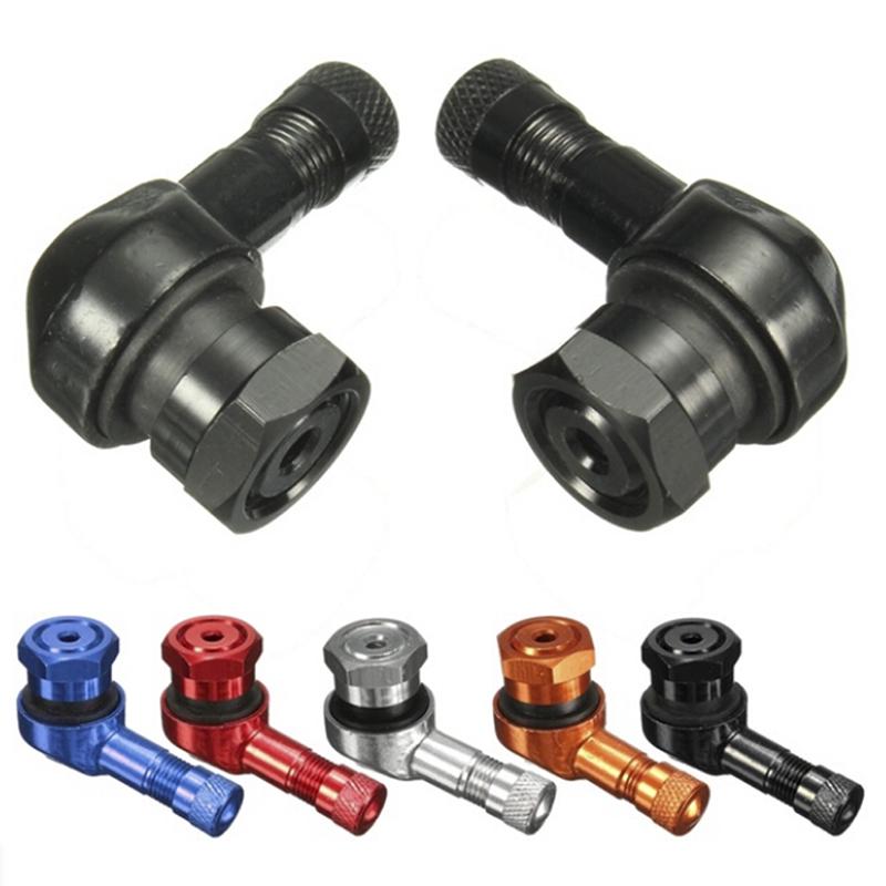 2X Cnc Motocicletă cu unghi de 90 de grade Anvelopă de roată Tubeless Tijă de supapă Aluminiu