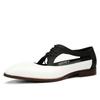 Sandalen Herren Leder Hohl Sommer Britische Mode Business Casual Eckiger Zeh Weiche Sohle Weiße Lederschuhe