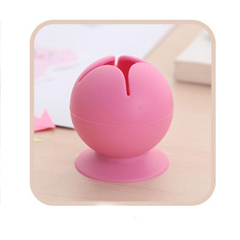 Multifunktionale Silikon-Schreibtisch-Organizer Müllaufbewahrungskugel 5D Diamantmalerei Stifthalter Aufbewahrungs-Gadgets Kunst Nähwerkzeug