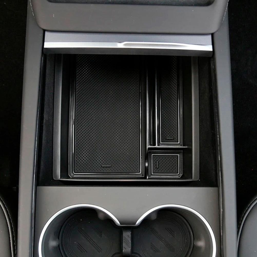 For Tesla Model 3 Y Juniper Highland 2025 ABS Center Console Organizer Tray Armrest Storage Box Accessories