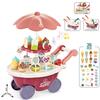 Children'S Play House Kitchen Lights Spinning Candy Cart Girl Ice Cream Ice Cream Shop Toy Set