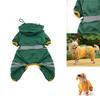 Capa de Chuva Para Cães Com Acabamento Refletor Perfeita Para Raças Pequenas Uso Primavera Verão