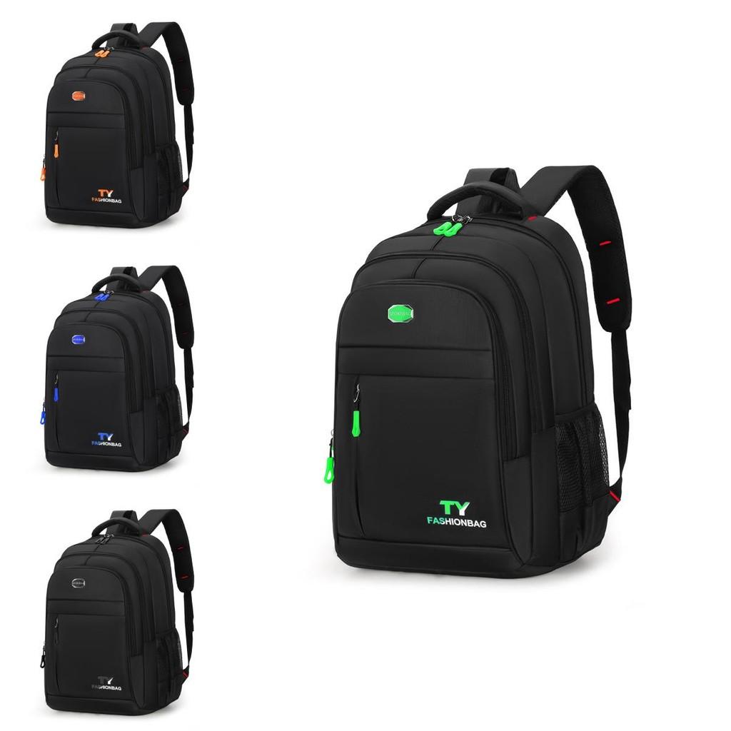 Mens Business Travel Backpack Oxford Fabric Breathable 14in Laptop Compartment Commuter Essentials