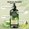 Ayurvedisches Neem & Aloe Vera Shampoo | Kräutershampoo für Haarwachstum, gegen Schuppen & unterstützt die Kopfhautgesundheit | Stärkt die Haarwurzeln | SLS und Para