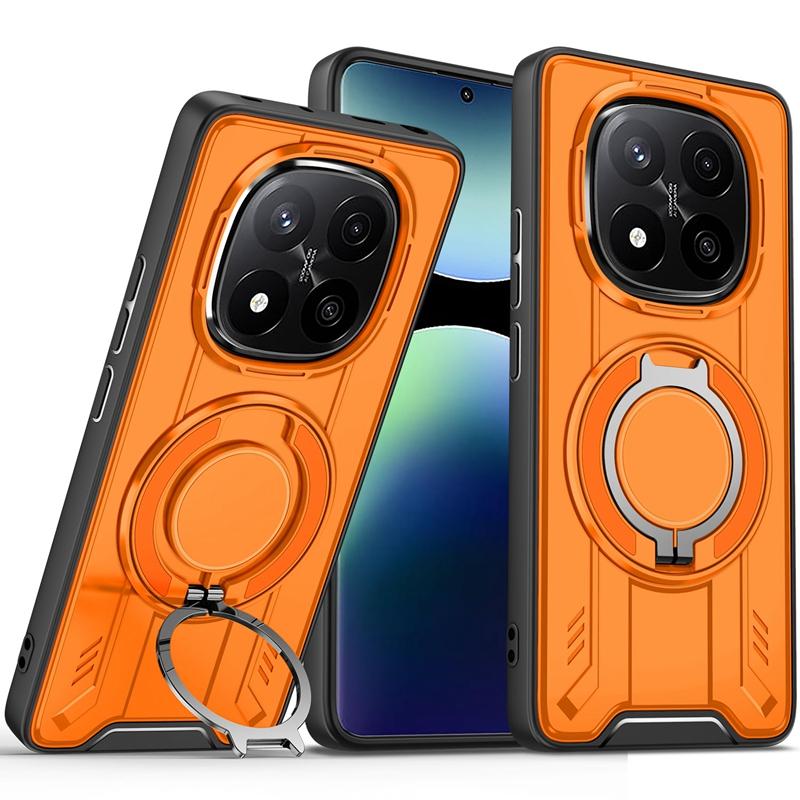 For Xiaomi Redmi Note 14 Pro Plus 5G Case Magnetic Holder Ring Shockproof Armor Phone Funda For Redmy Note 14 Pro+ Lens Cover