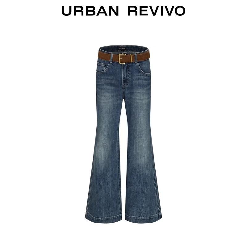 UR 2026 Women's Washed Flare Jeans