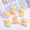 Sleepy Bear Cartoon Charms & Hair Clips - DIY Resin Shoe Decorations