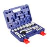 WORKPRO Socket Wrench Garage Tool Set with Ratchet and Ratchet Wrench Motorcycle and Automotive Repair Tool Set with Storage Case 22-Piece Set,