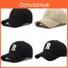 Embroidered R Letter Baseball Cap Adjustable Sun Protection Outdoor Sports Hat