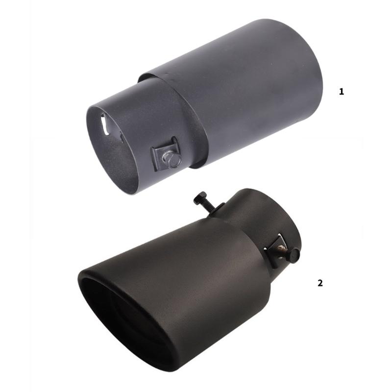 Vehicle Muffler Exhaust Pipe Enthusiasts 63mm Stainless Steel Tailpipe Rustproof Suitable for Improved Appearance Sound