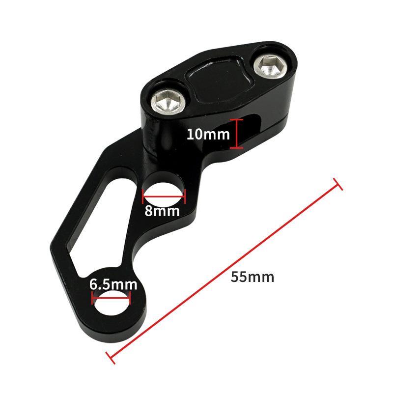 Universal Aluminium Motorrad Ölleitung Kabelklemme Bremsleitung Schlauchschellen Passend für Dirt Bike ATV Schwarz/Rot/Blau/Silber/Gold