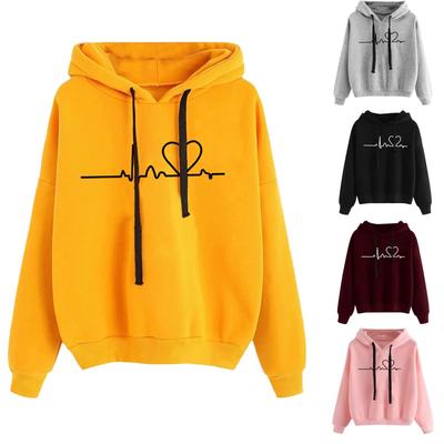 Dames herfst winter hoodie sweatshirt trui tops met lange mouwen comfortabel