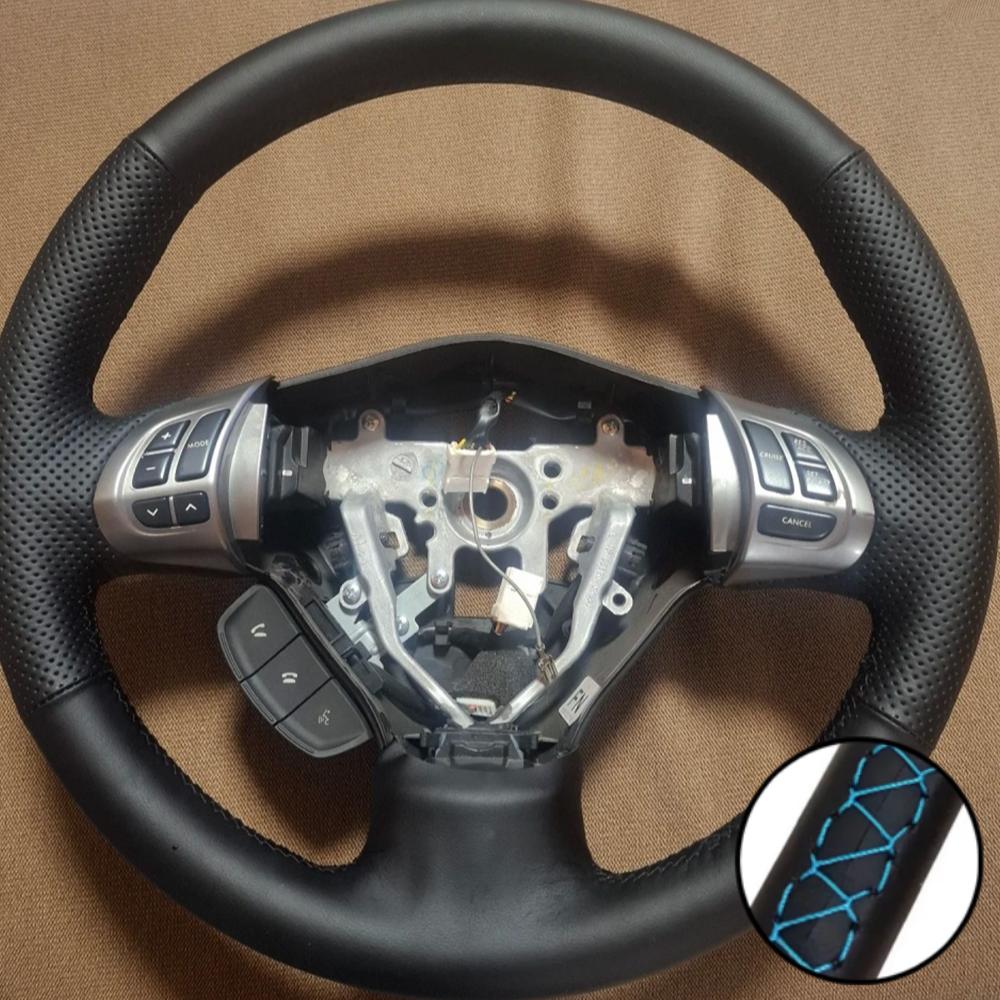 Braid Microfiber Leather Steering Wheel Cover For Subaru Forester 2008-2012 Impreza 2008-2011 Legacy 2008-2010 Exiga 2009