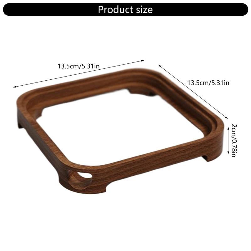 Ergonomic Wooden Stand Desktop Cooling Holder for Mini Computer Enhancing Aesthetics and Providing Stable Support