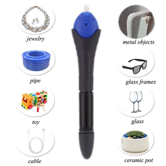 5 Second Quick Fix Lumière UV Réparation Glue Pen Tool Kit Composé De Super Powered Liquid Plastic Dip Welding