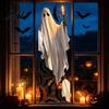 PVC Glass Clings for Bedroom Halloween Ghost Window Stickers Removable Wall Decals Peel And Decorative Stickers Clean Surfaces Stick Self-Adhesive