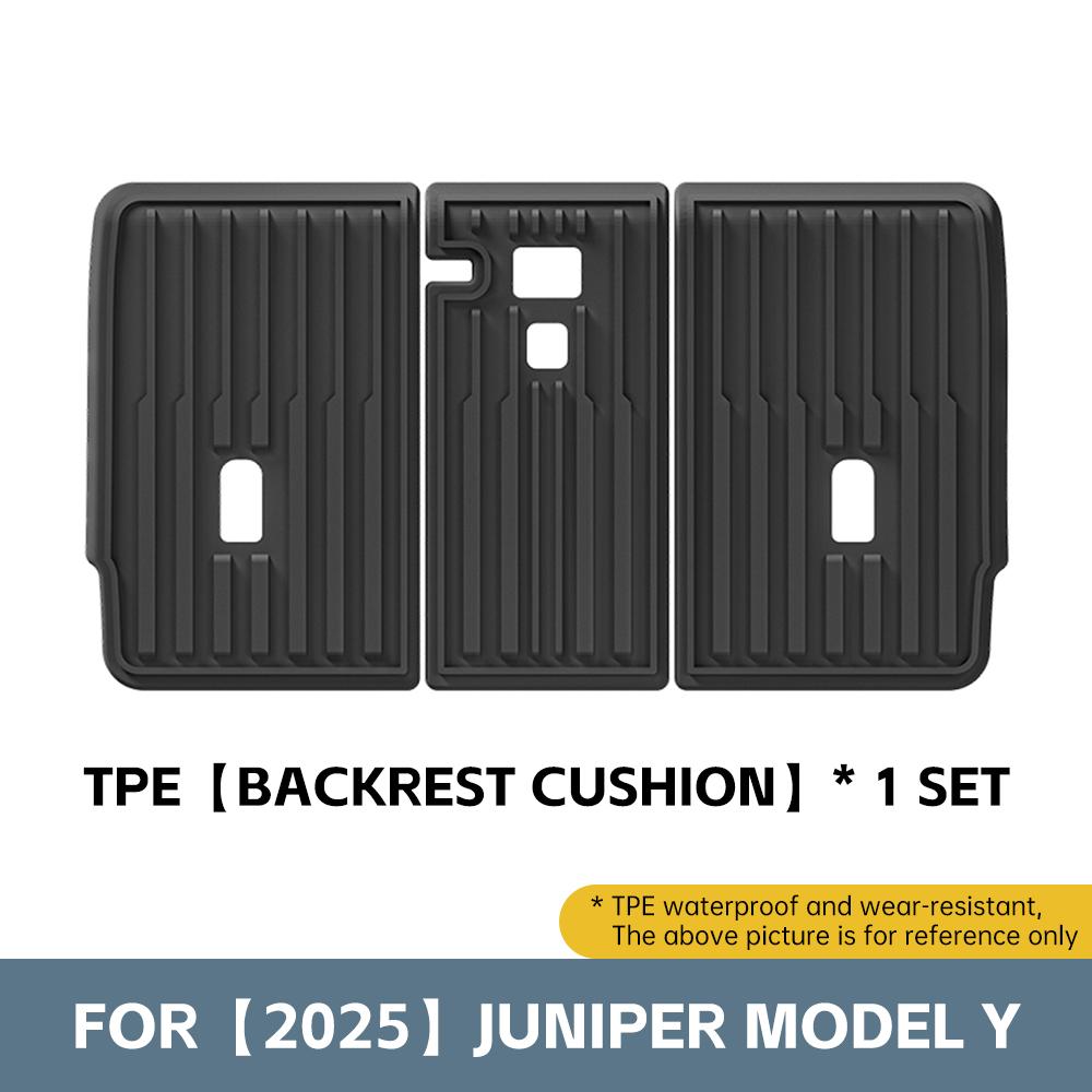 

Автомобильный коврик для пола Противоскользящая накладка для Tesla Model Y Juniper 2025 2026 Заднее сиденье Подушка спинки сиденья Коврик в багажник Автомобильные аксессуары для интерьера красный