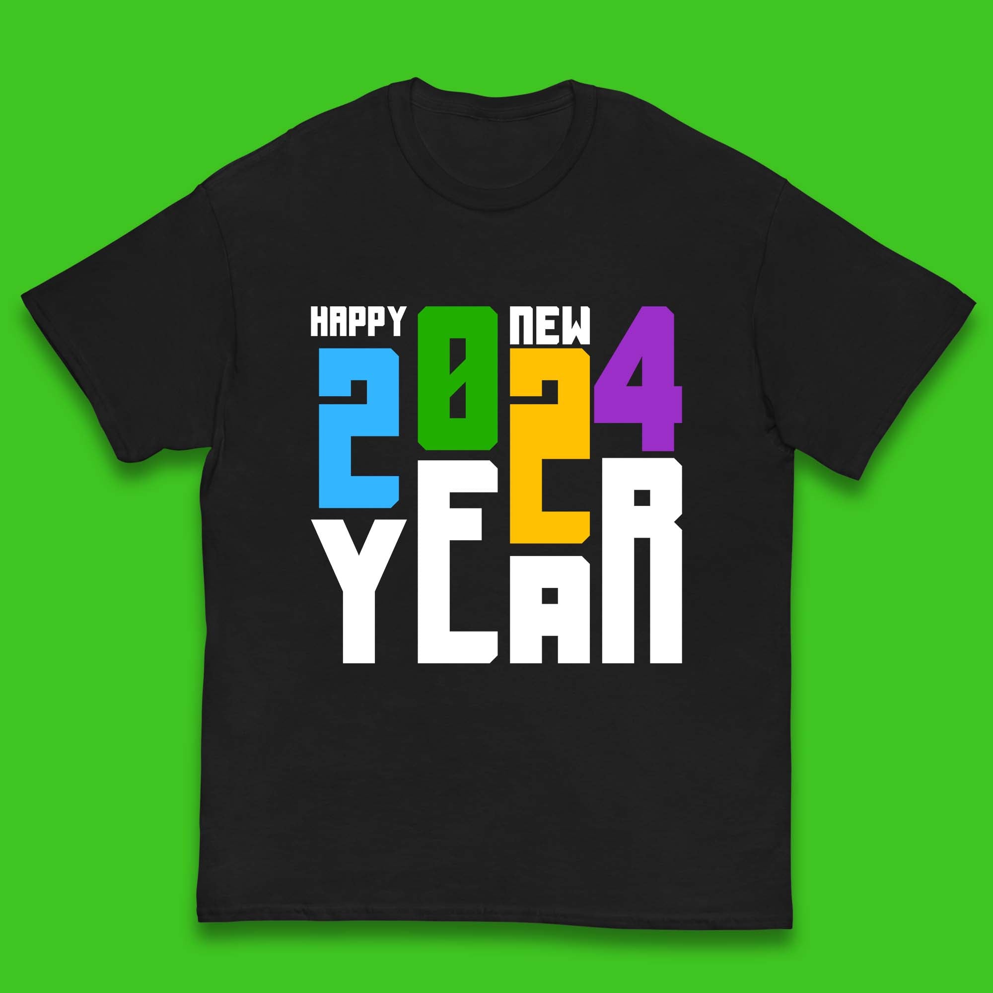Happy New Year 2024 Kids T-Shirt 110