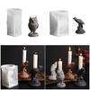 Reusable Silicone Owl Candle Mold With Smooth Surfaces For Resin Art Jewelry Crafting Halloween Christmas Decoration