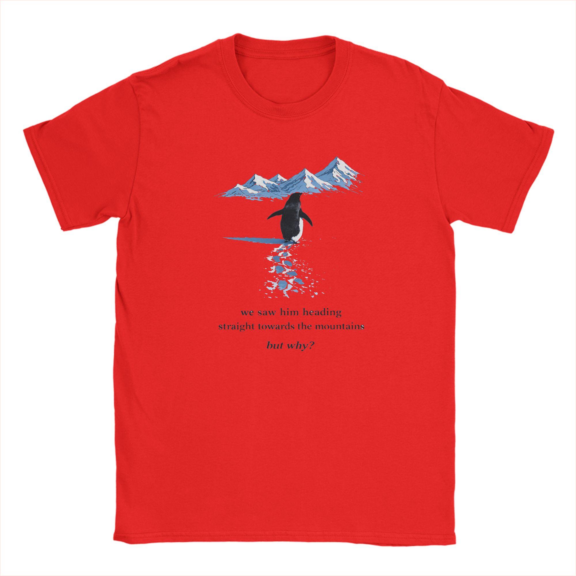 

Unisex TShirt Nihilist Penguin But Why meme Vintage Cotton Tee Shirt Short Sleeve T Shirts Crewneck Clothes Big Size S