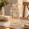 Iron Hollow Birdcage Candle Holder Birdcage Café Bar Desktop Candle Stand  Café Interior